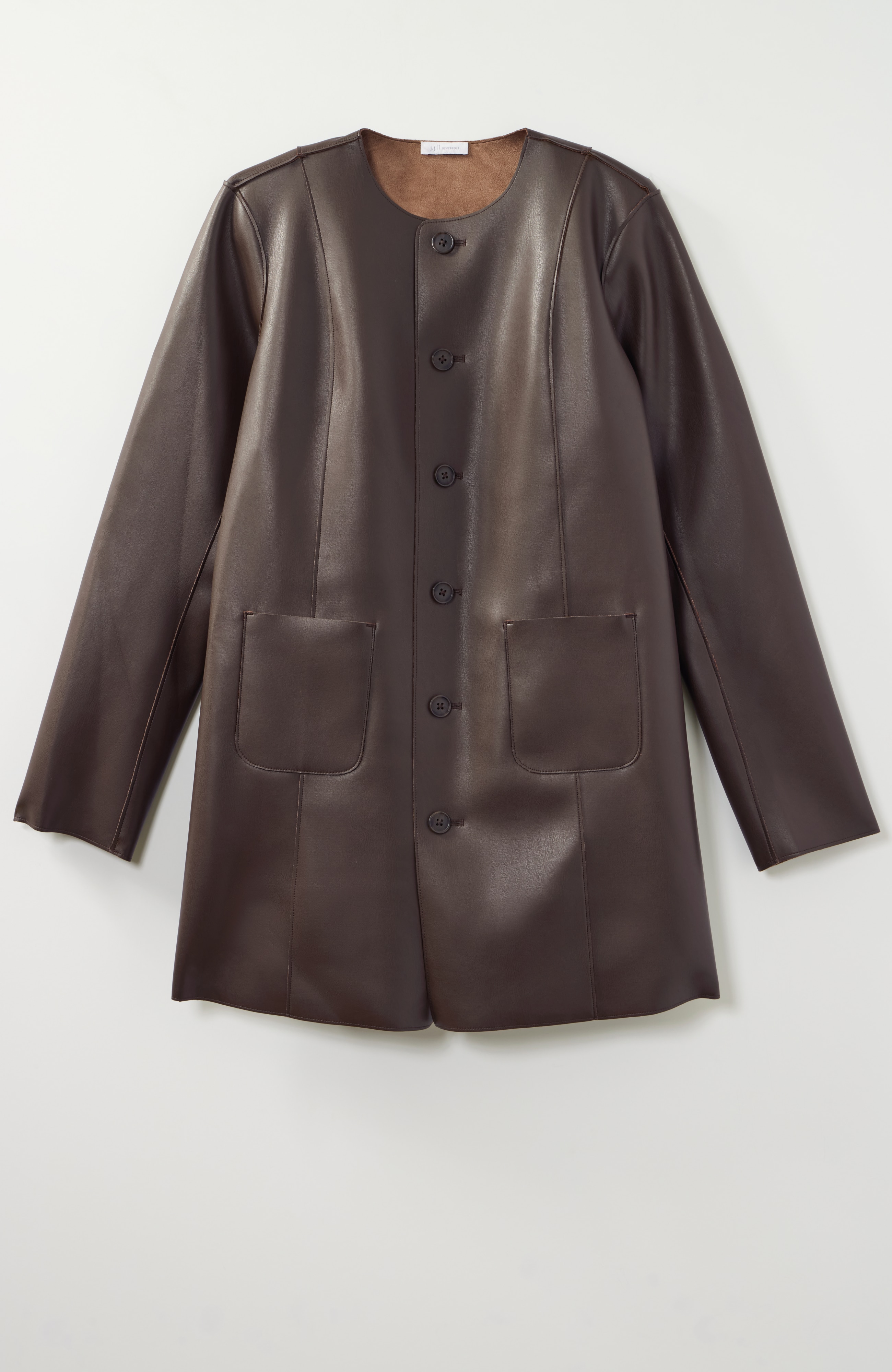 PRYシュウト　Reversible Leather Jacket サイズ2 Reversible Faux Suede & Leather Jacket | JJill