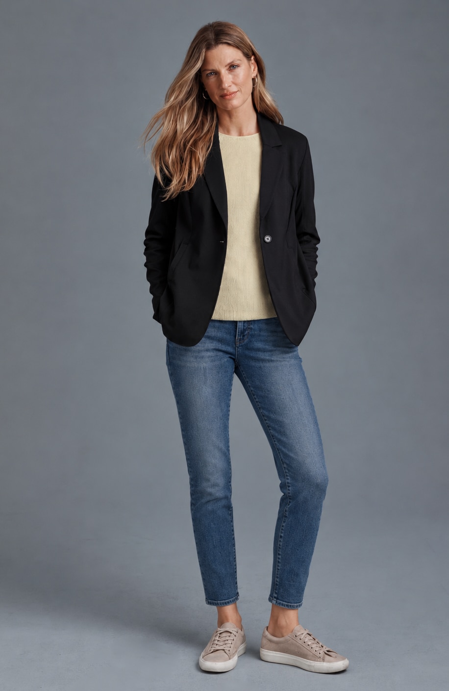 Wearever Polished-Knit Soft Blazer