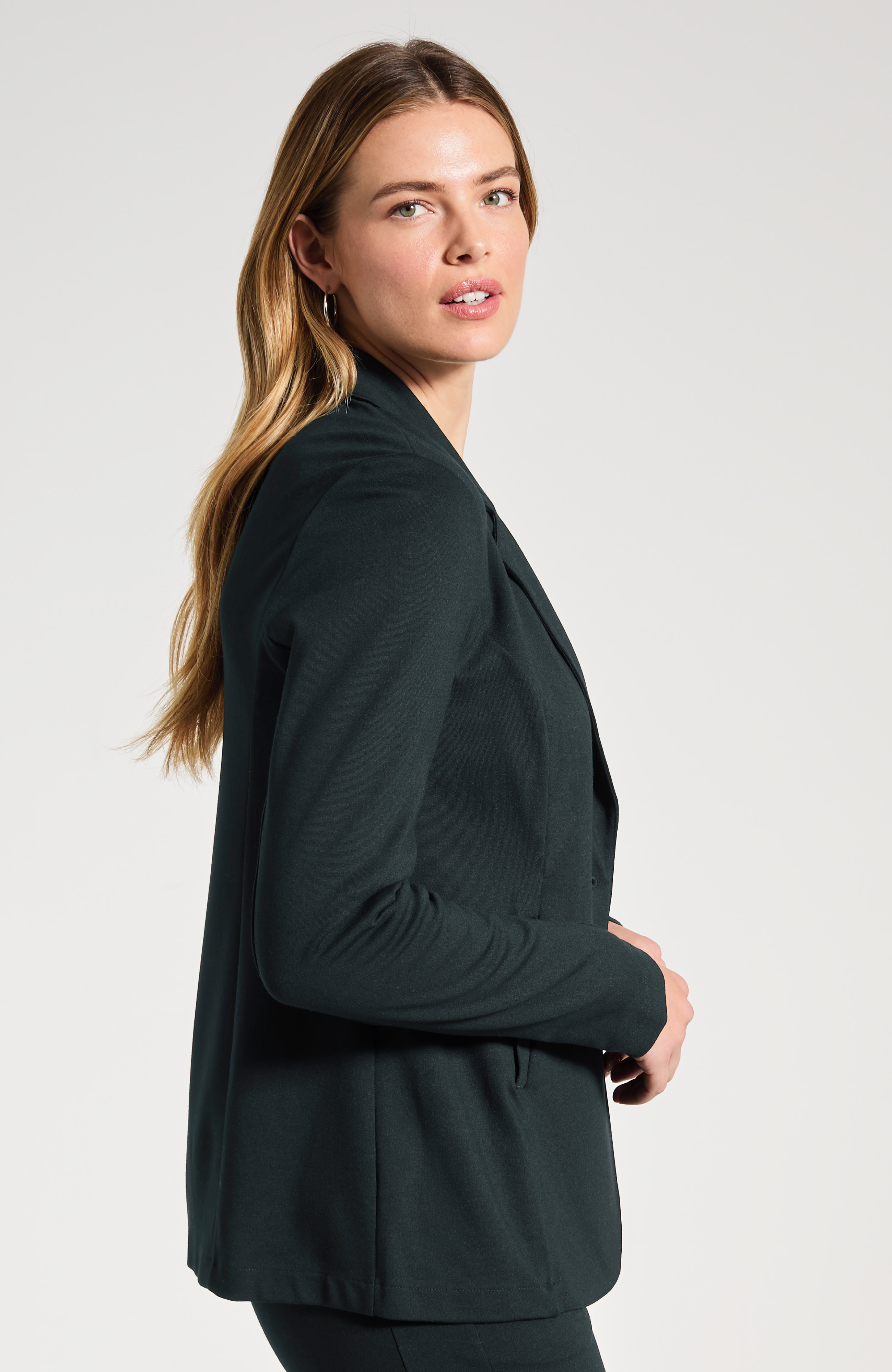 Wearever Polished-Knit Soft Blazer