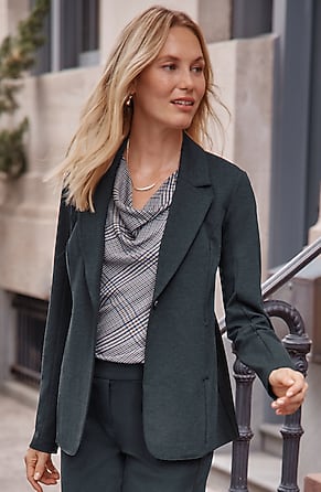 Image for Wearever Polished-Knit Soft Blazer