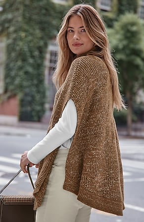 Image for Cable-Knit Poncho