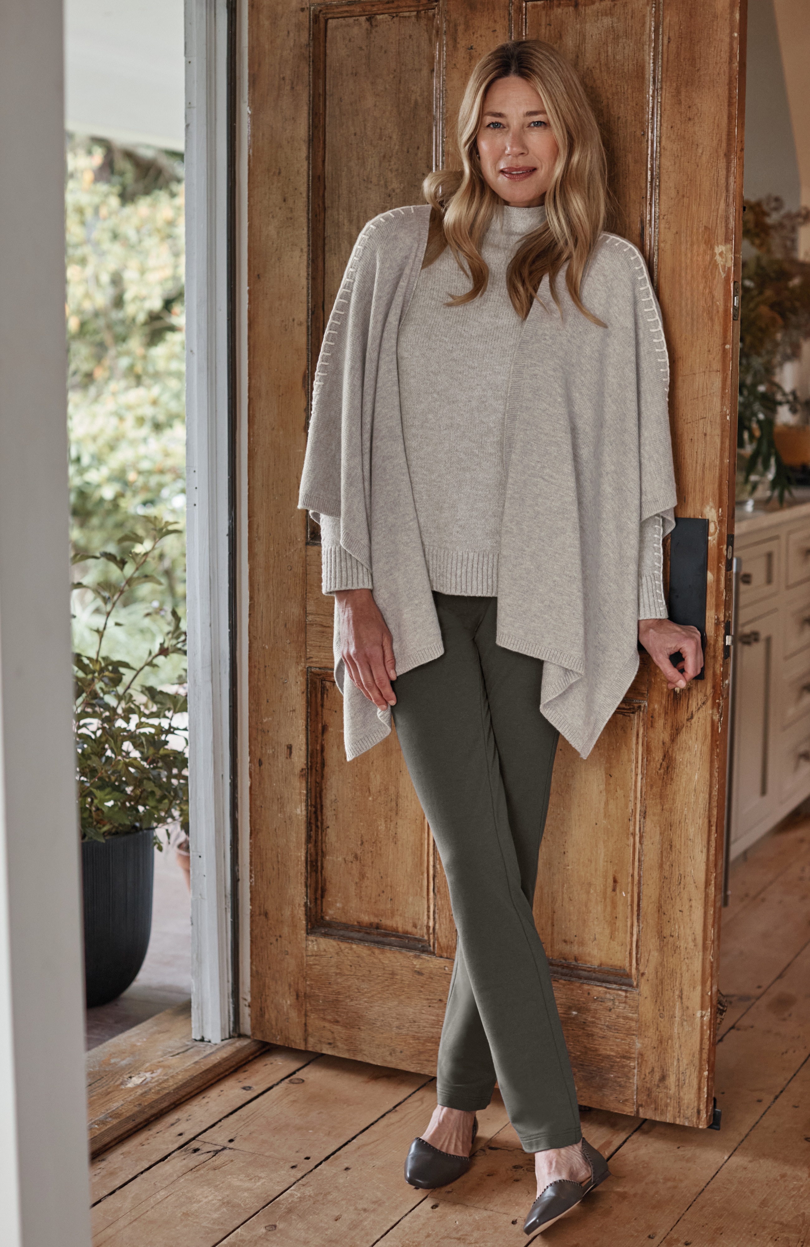 Knit Whipstitch Ruana | J.Jill