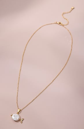 Image for Cultured Freshwater Pearl Fish Necklace