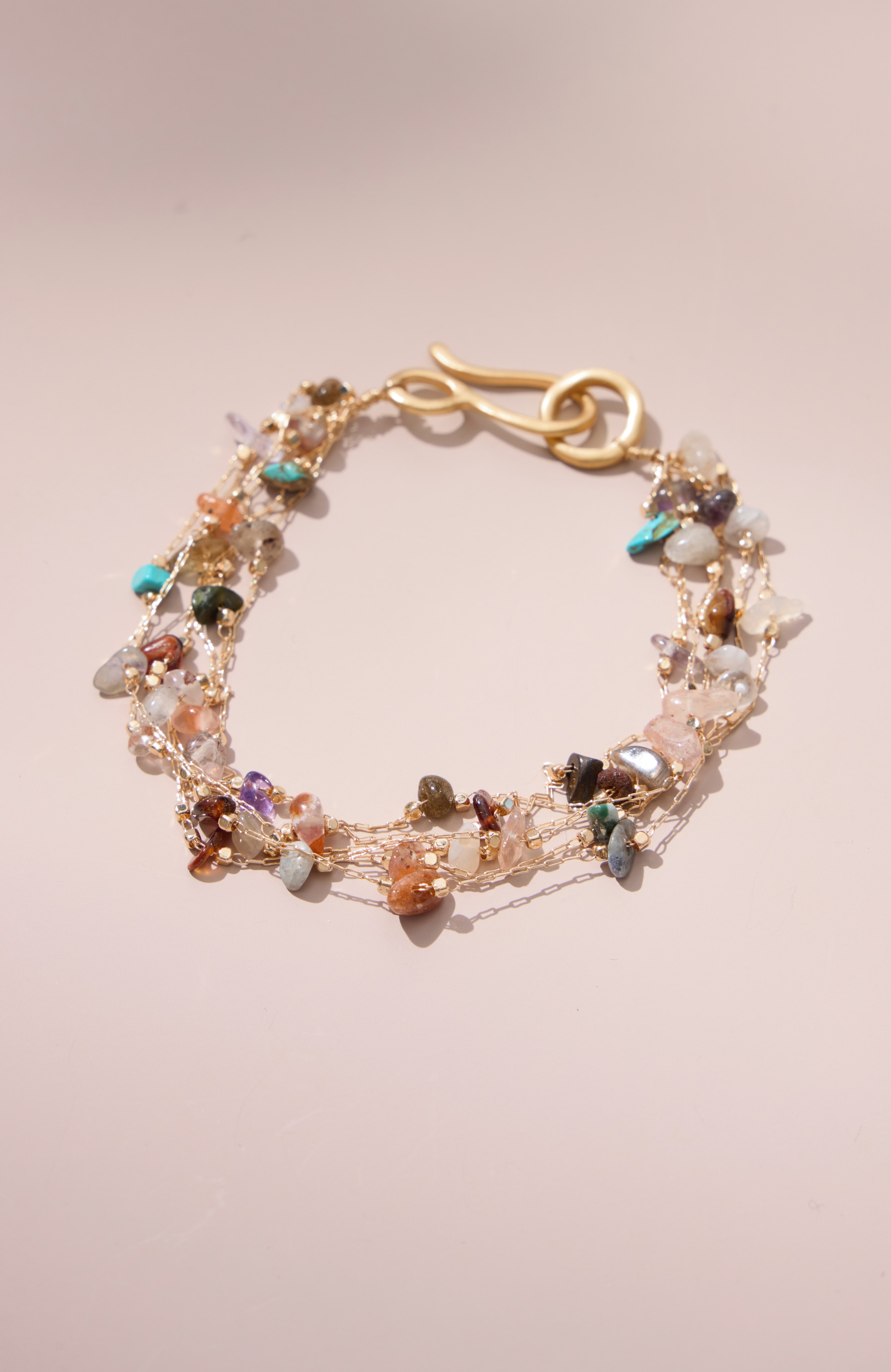 Layered Semiprecious Bracelet