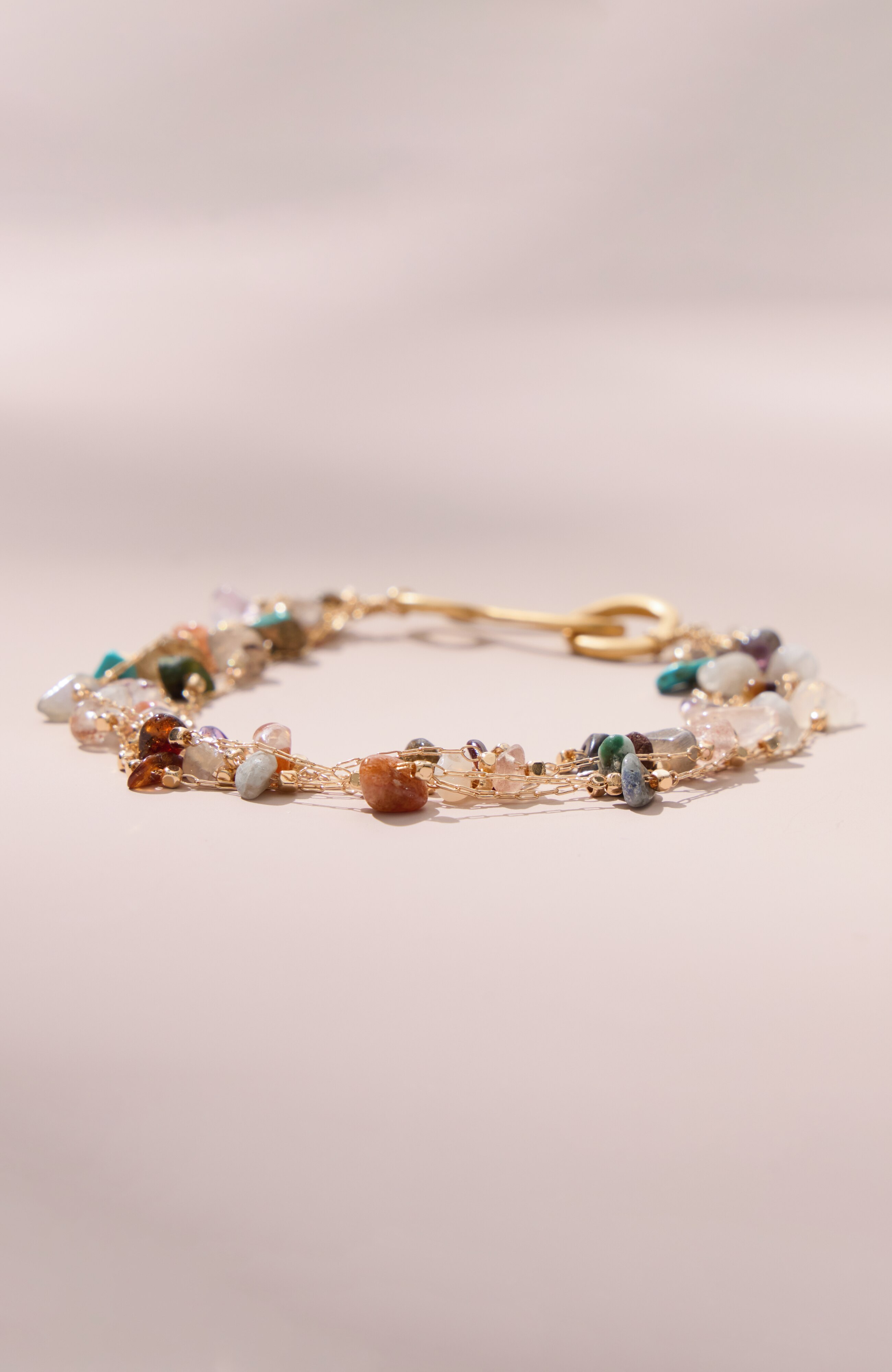 Layered Semiprecious Bracelet