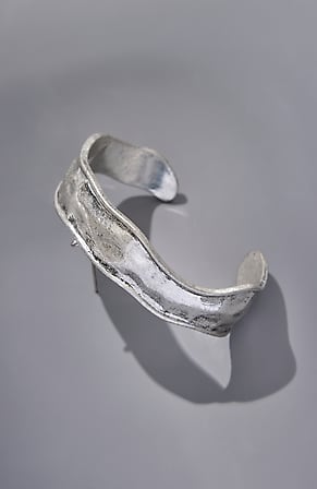 Image for Textured Silvertone Bangle