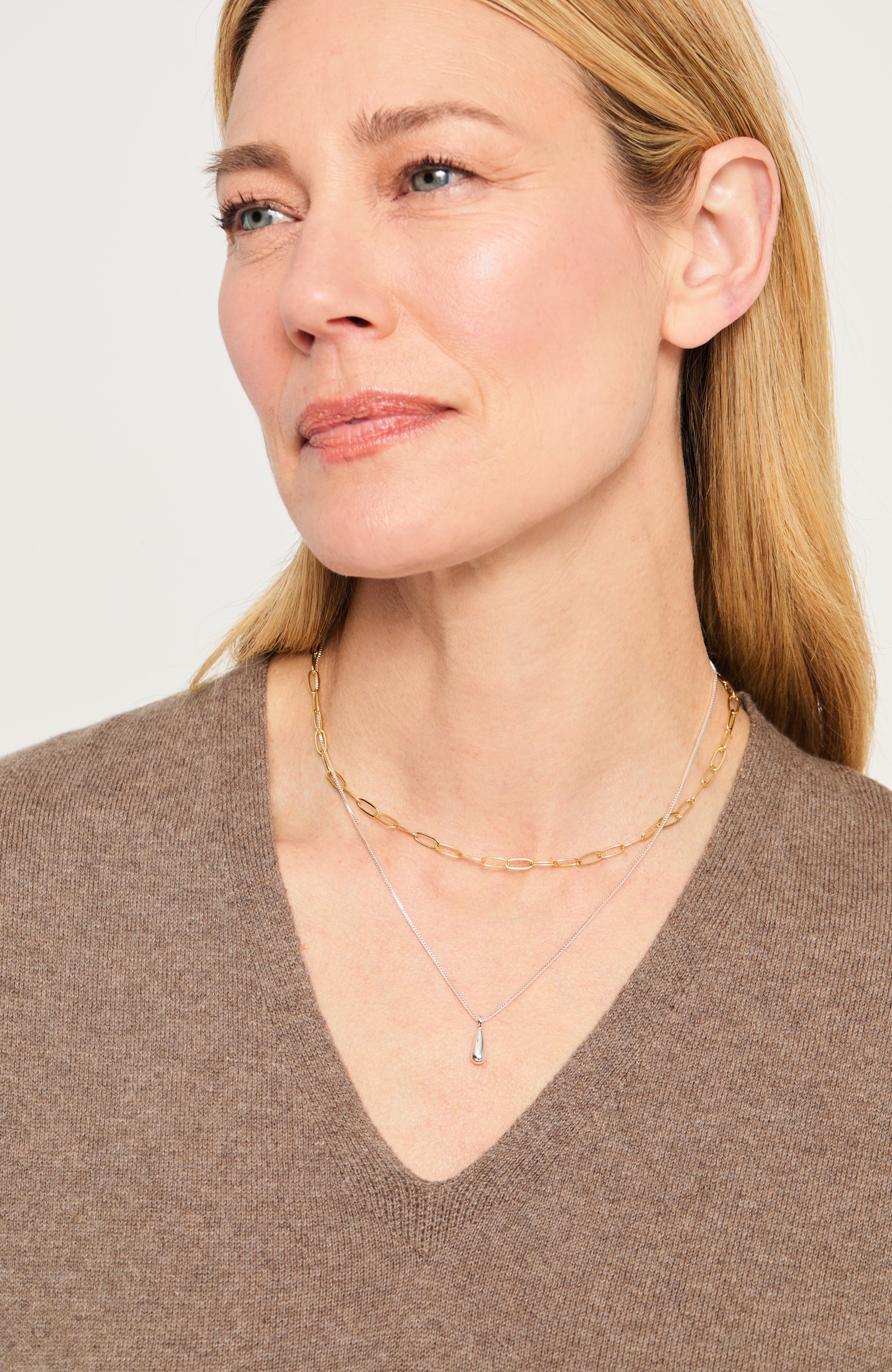 Mixed-Metals Demi-Fine Layered Necklace
