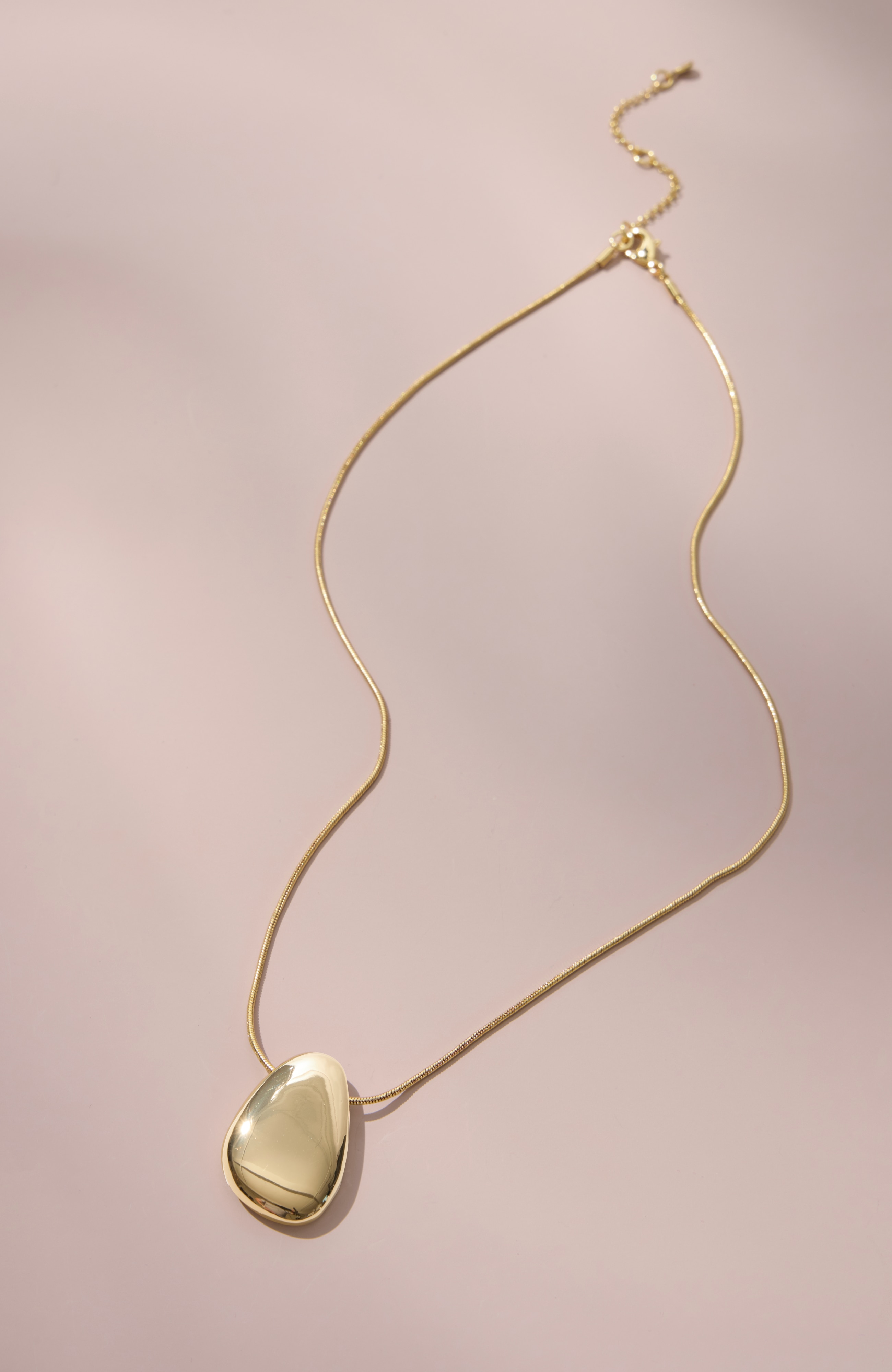 Demi-Fine Sculpted Pendant Necklace