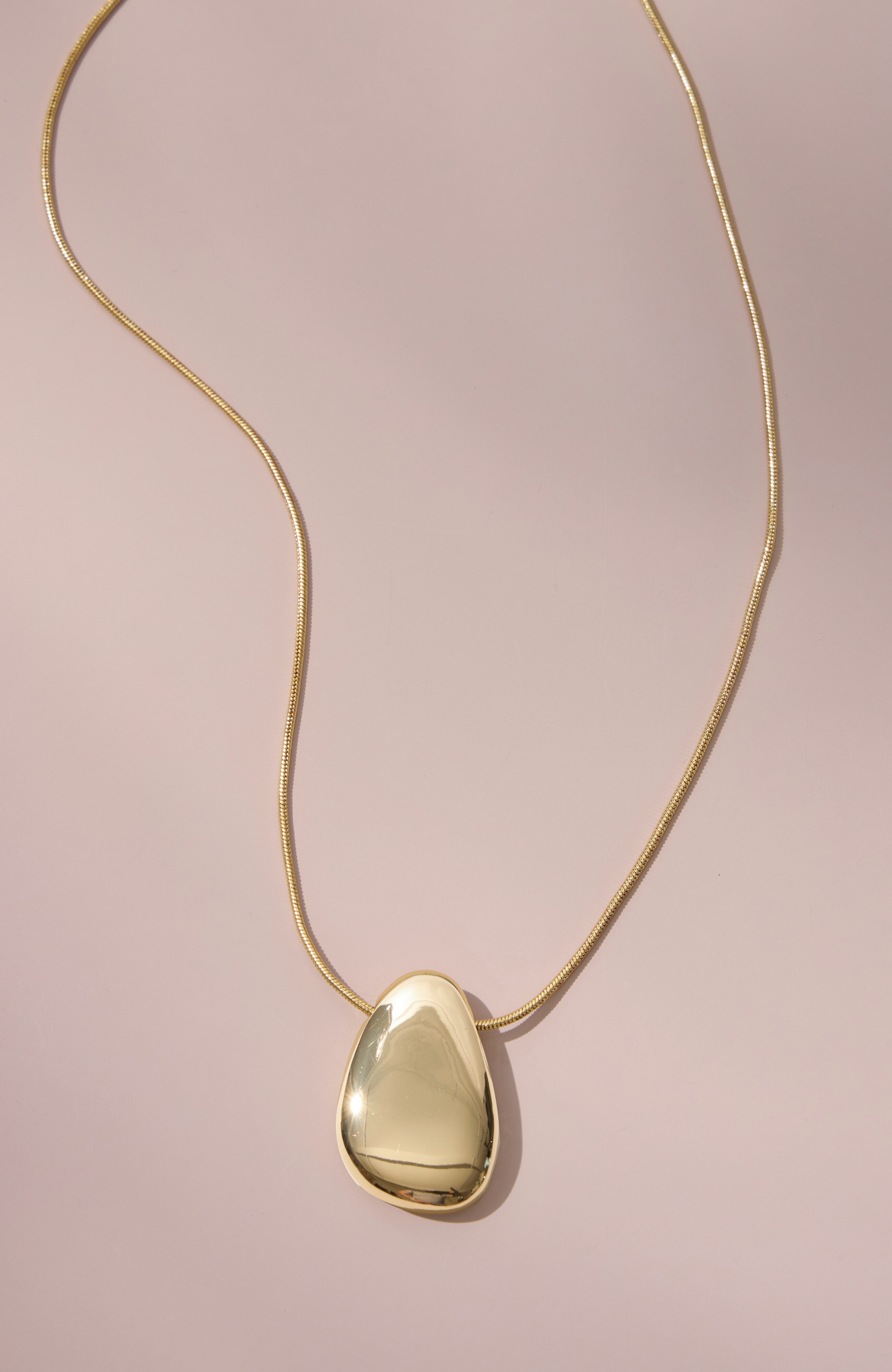 Demi-Fine Sculpted Pendant Necklace