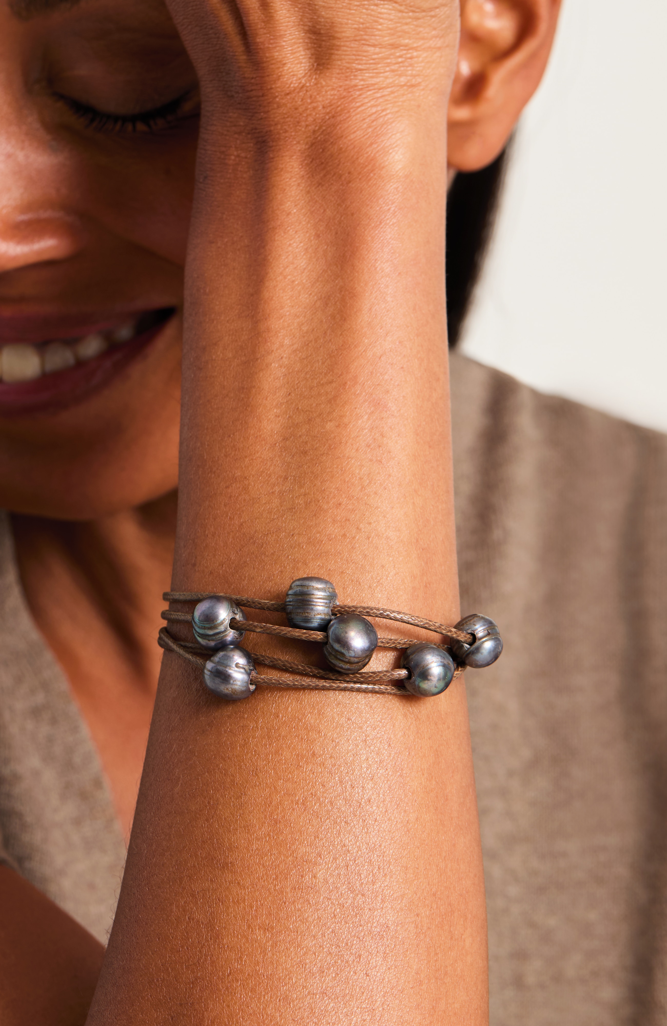 Cultured Freshwater Pearl Layered Bracelet