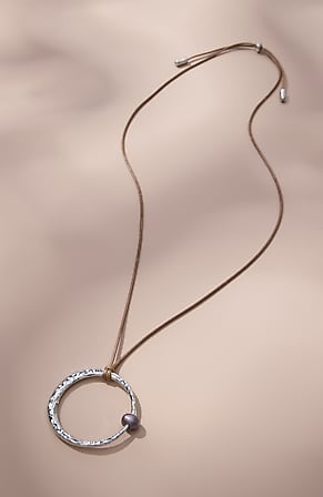 Image for Cultured Freshwater Pearl Corded Pendant Necklace