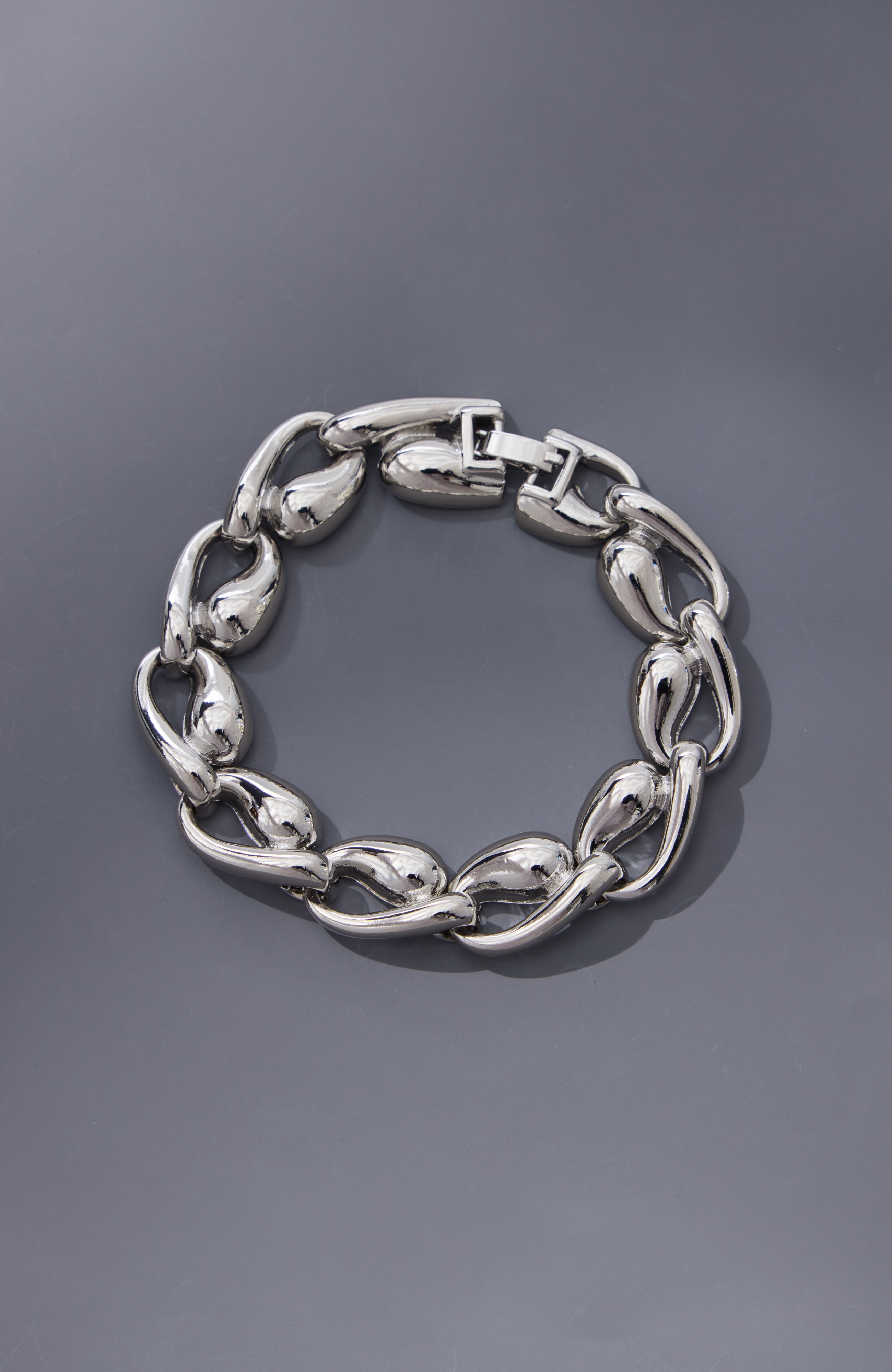 Silvertone Chunky Chain Bracelet