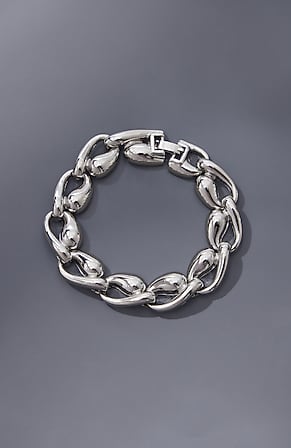 Image for Silvertone Chunky Chain Bracelet
