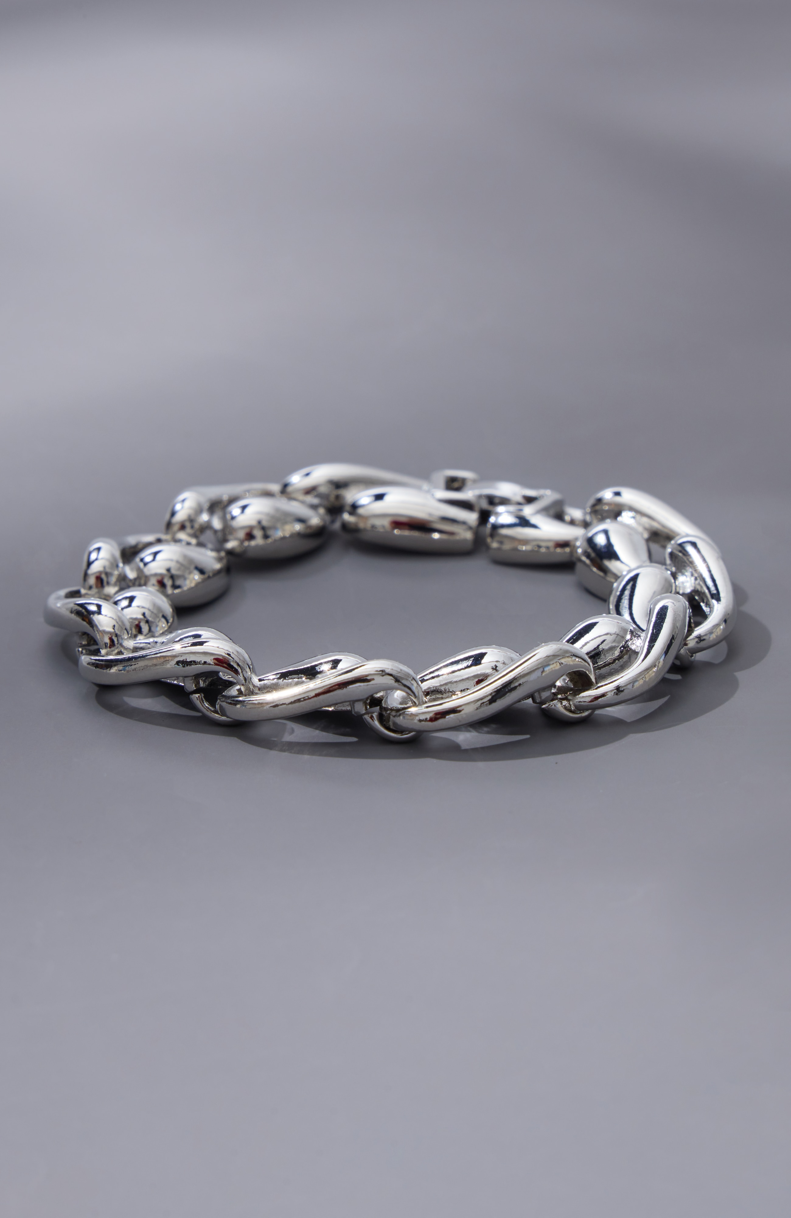 Silvertone Chunky Chain Bracelet