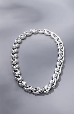 Image for Silvertone Chunky Chain Necklace