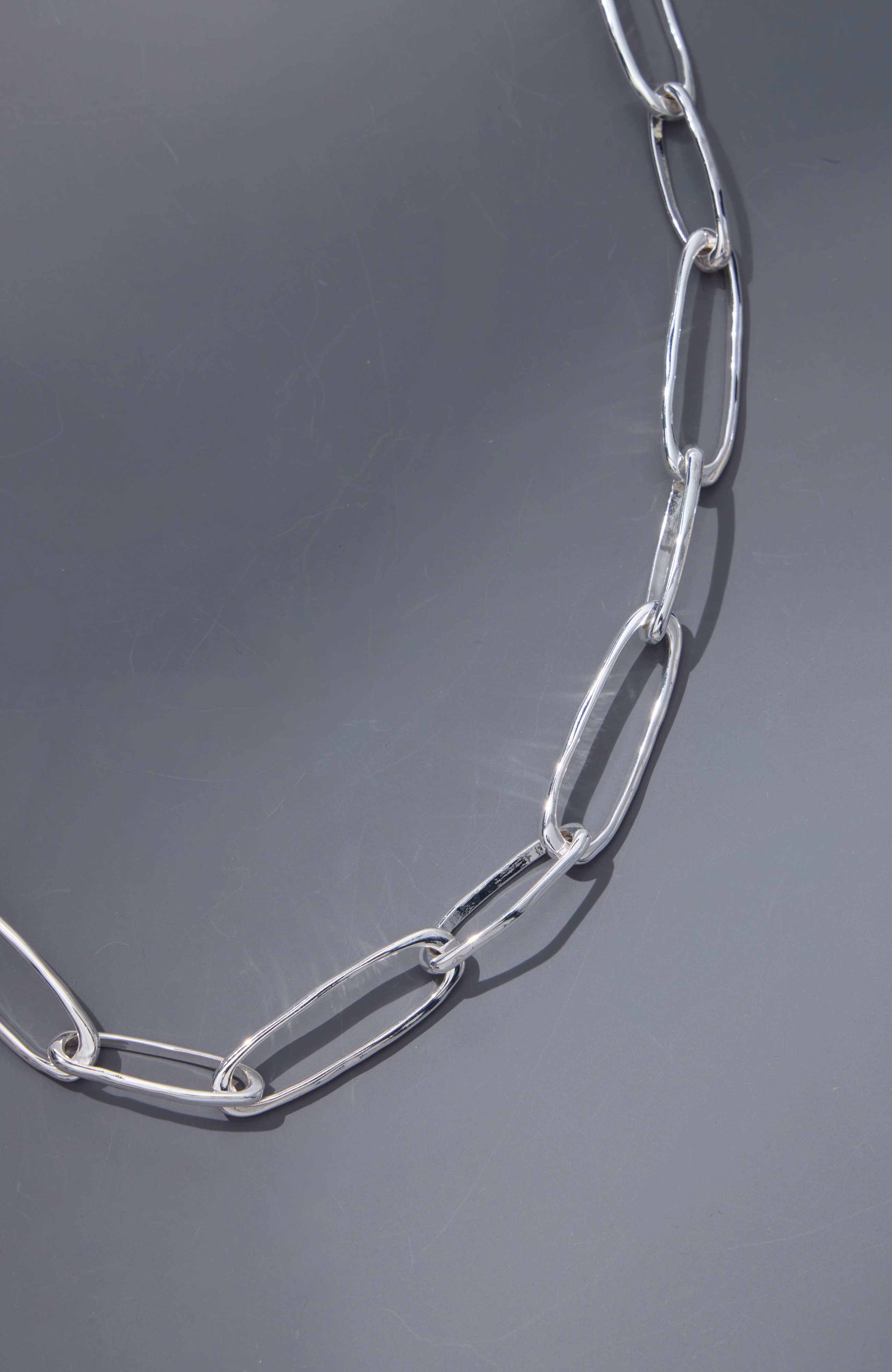 Demi-Fine Elongated Chain Necklace