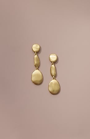 Image for Demi-Fine Brushed-Gold Earrings