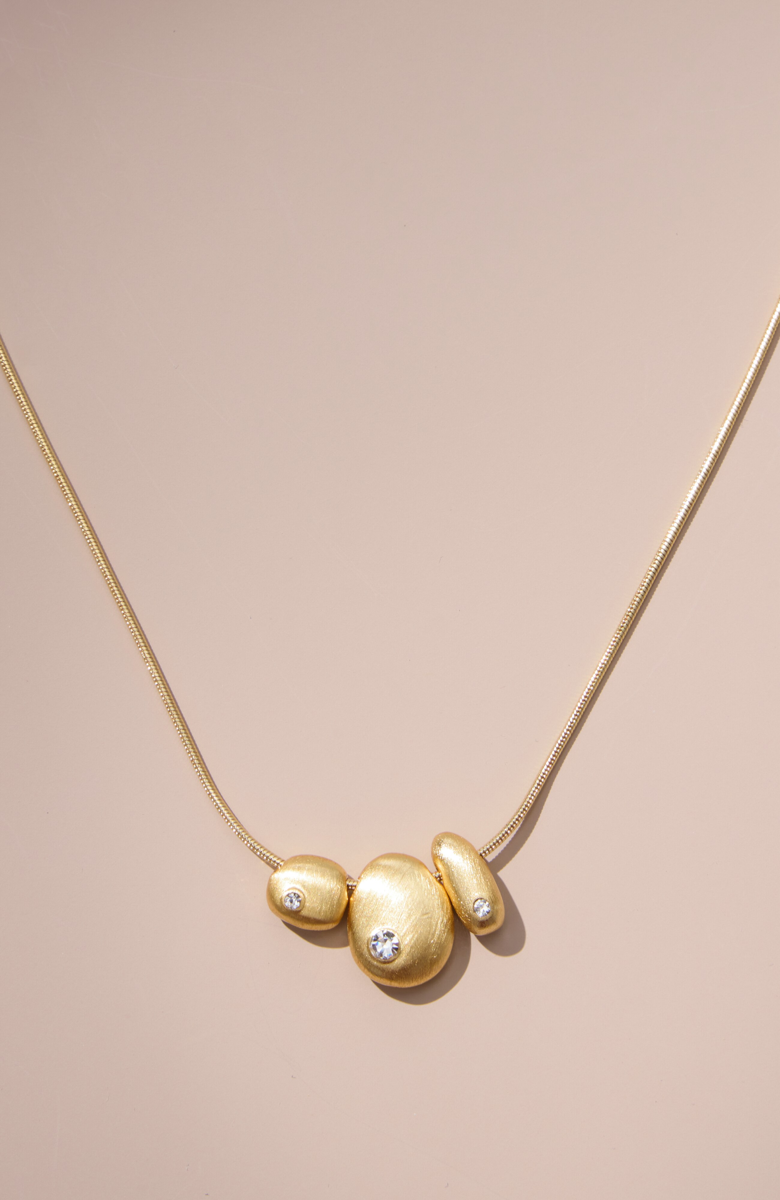 Demi-Fine Brushed-Gold Necklace