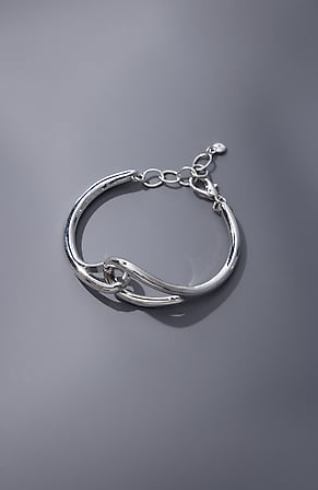 Image for Silvertone Interlinked Bracelet