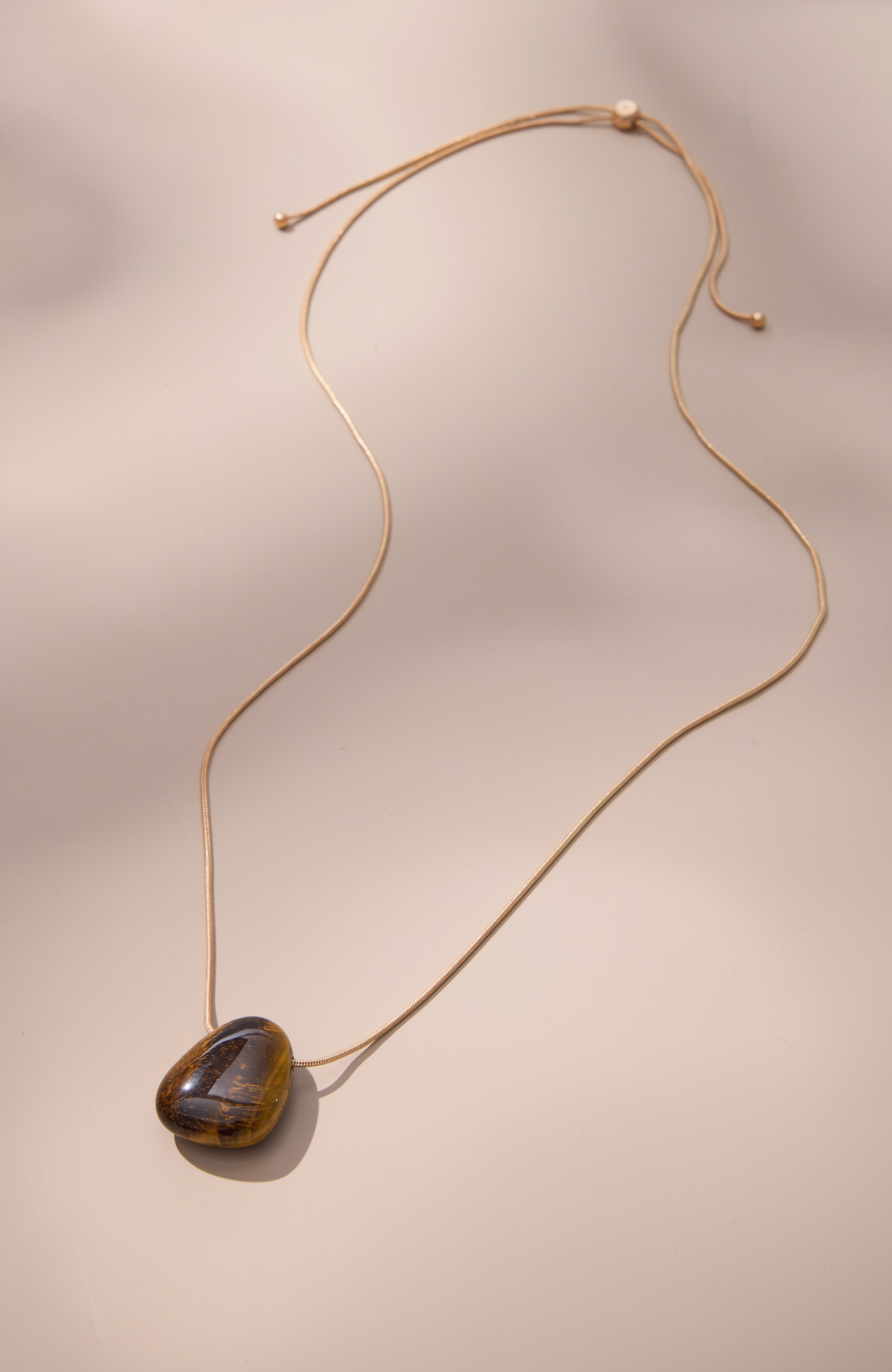 Semiprecious Tiger's-Eye Necklace