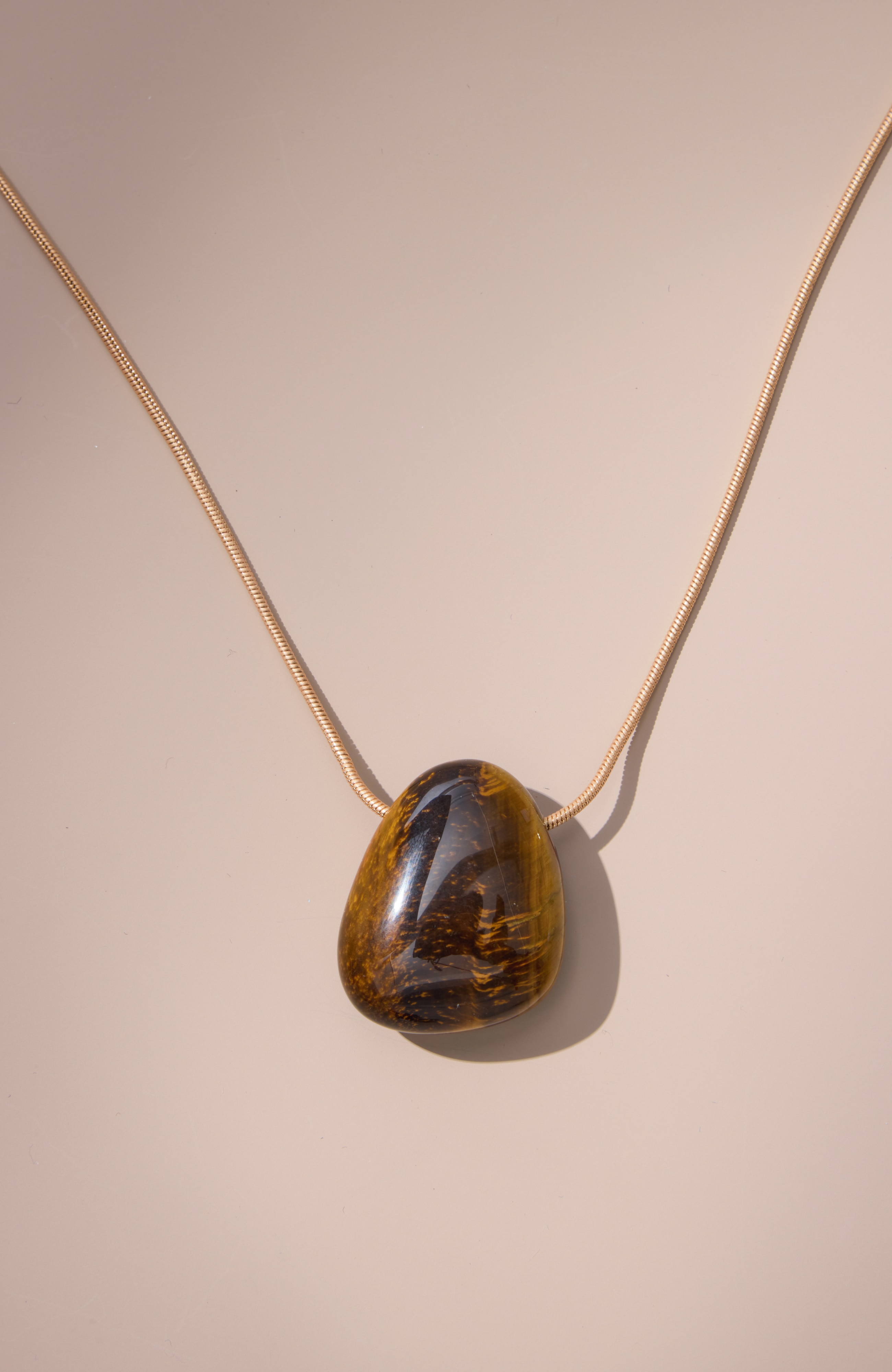 Semiprecious Tiger's-Eye Necklace