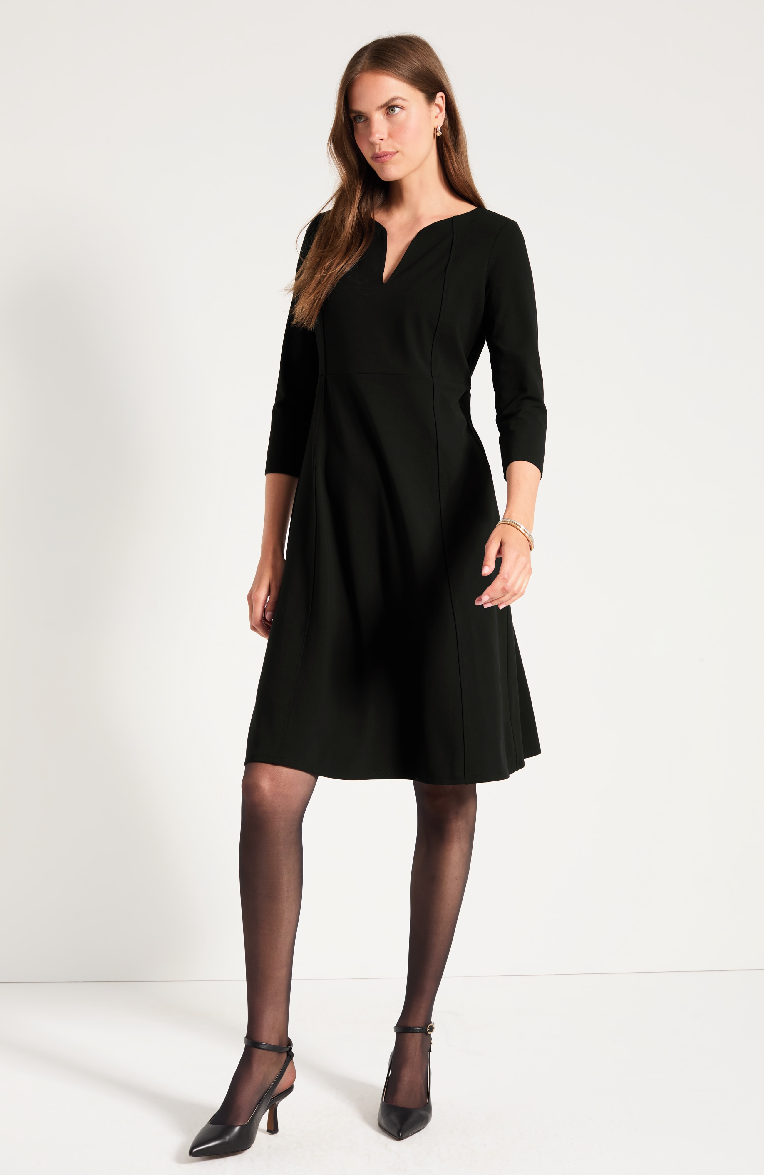 Semi-Sheer Control Top Tights