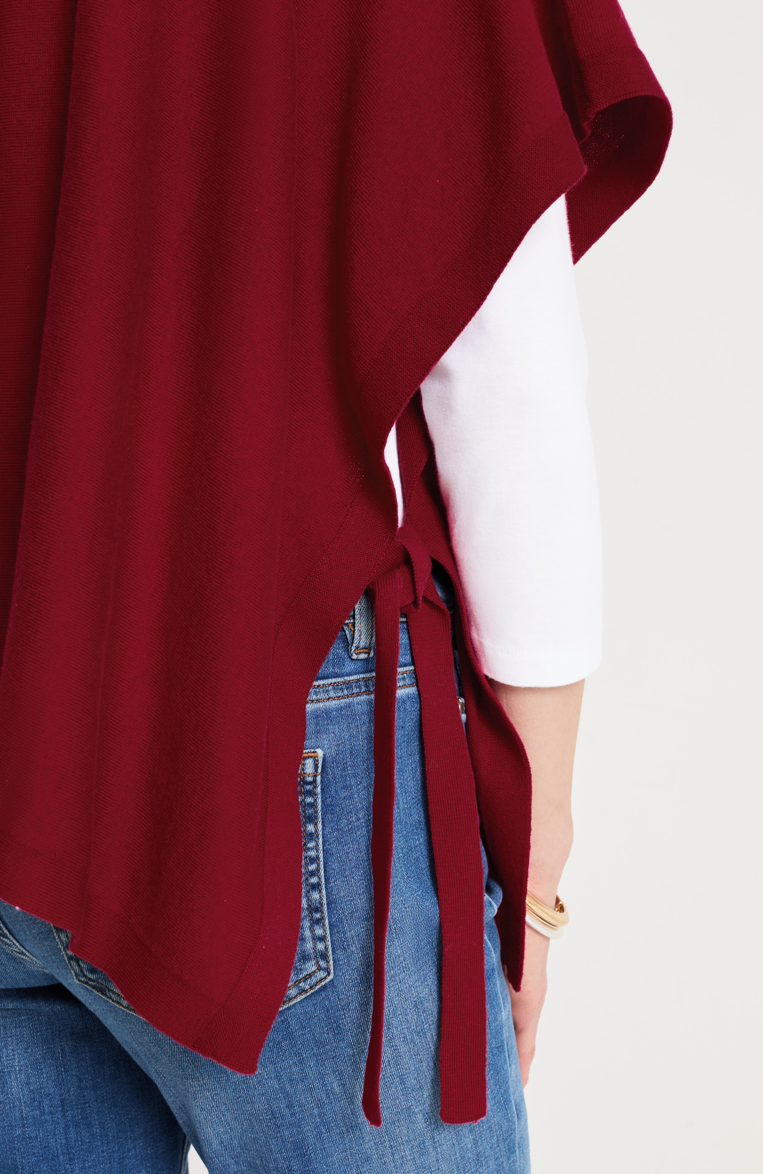 Popover Side-Tie Poncho