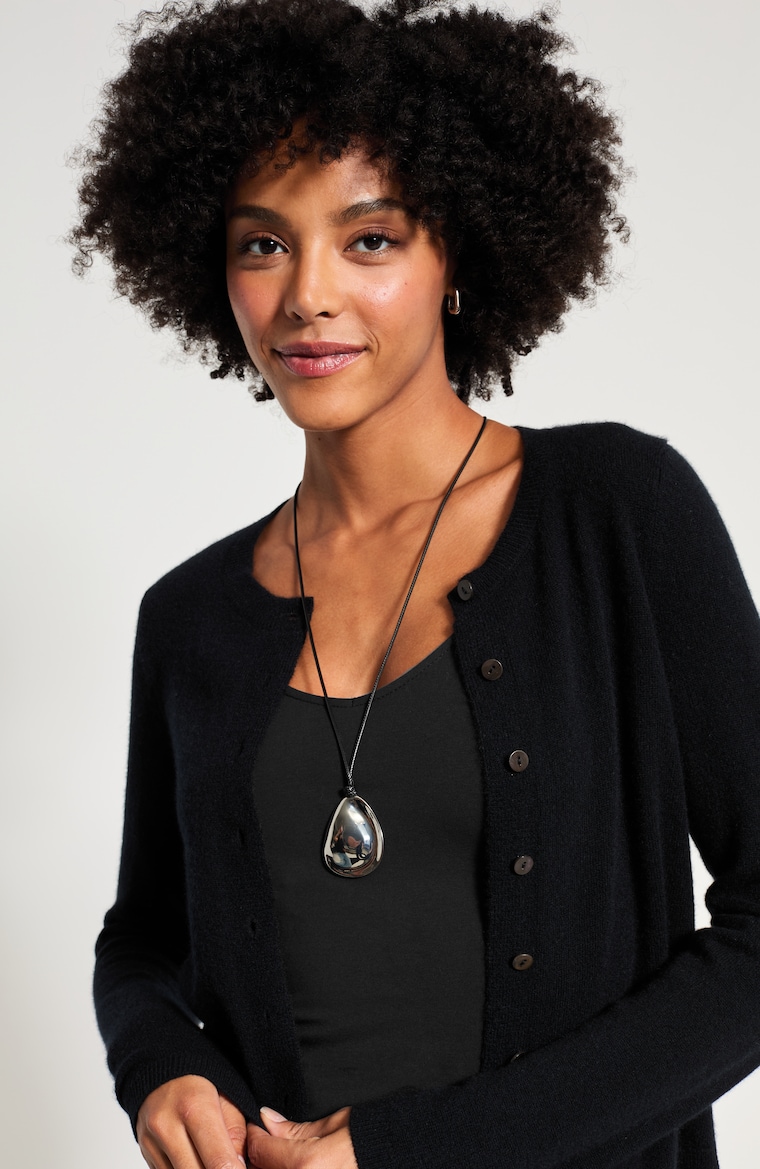 Primary view of the pure jill 100% cashmere cardigan