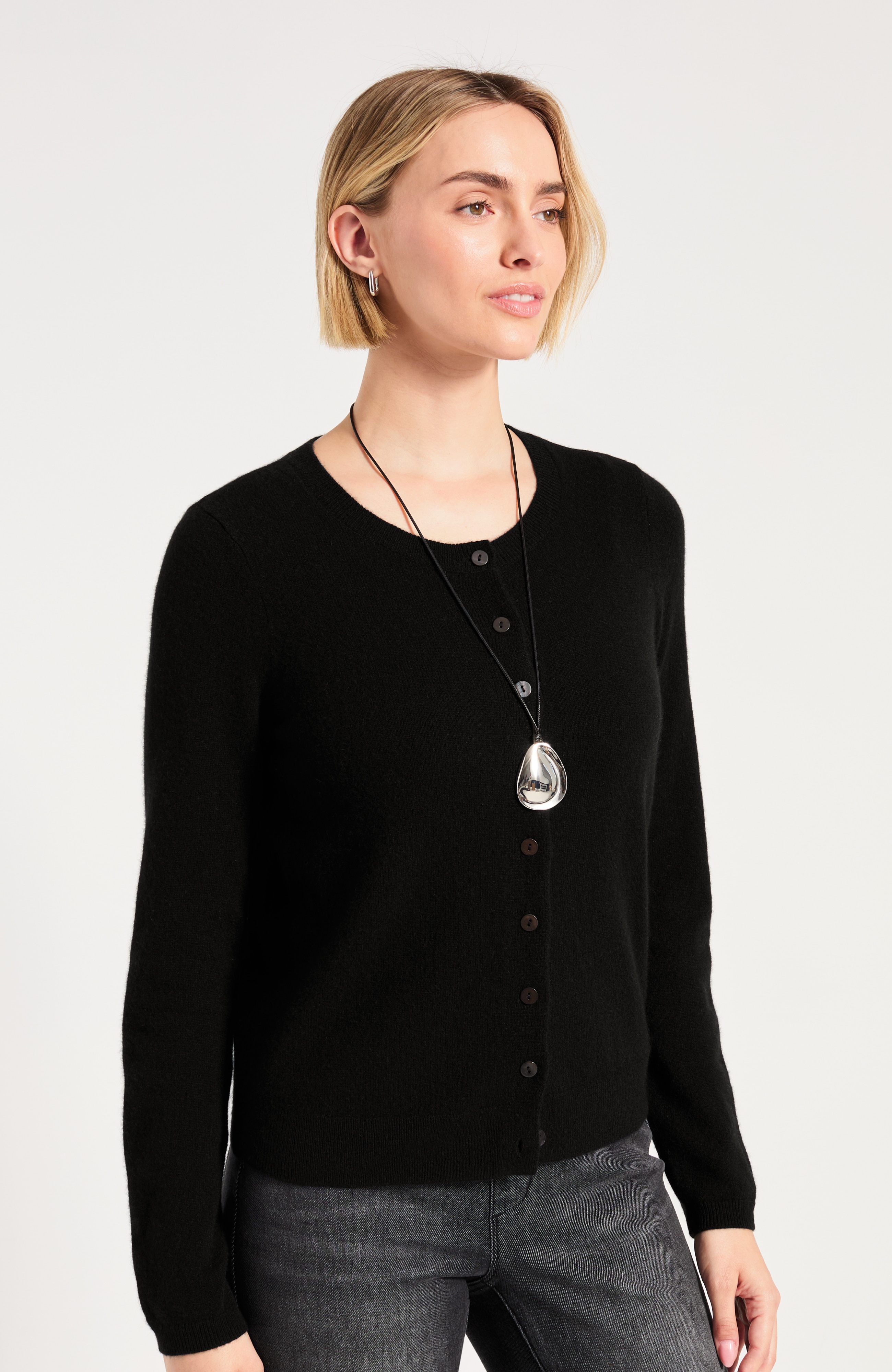 Pure Jill Cashmere Cardigan