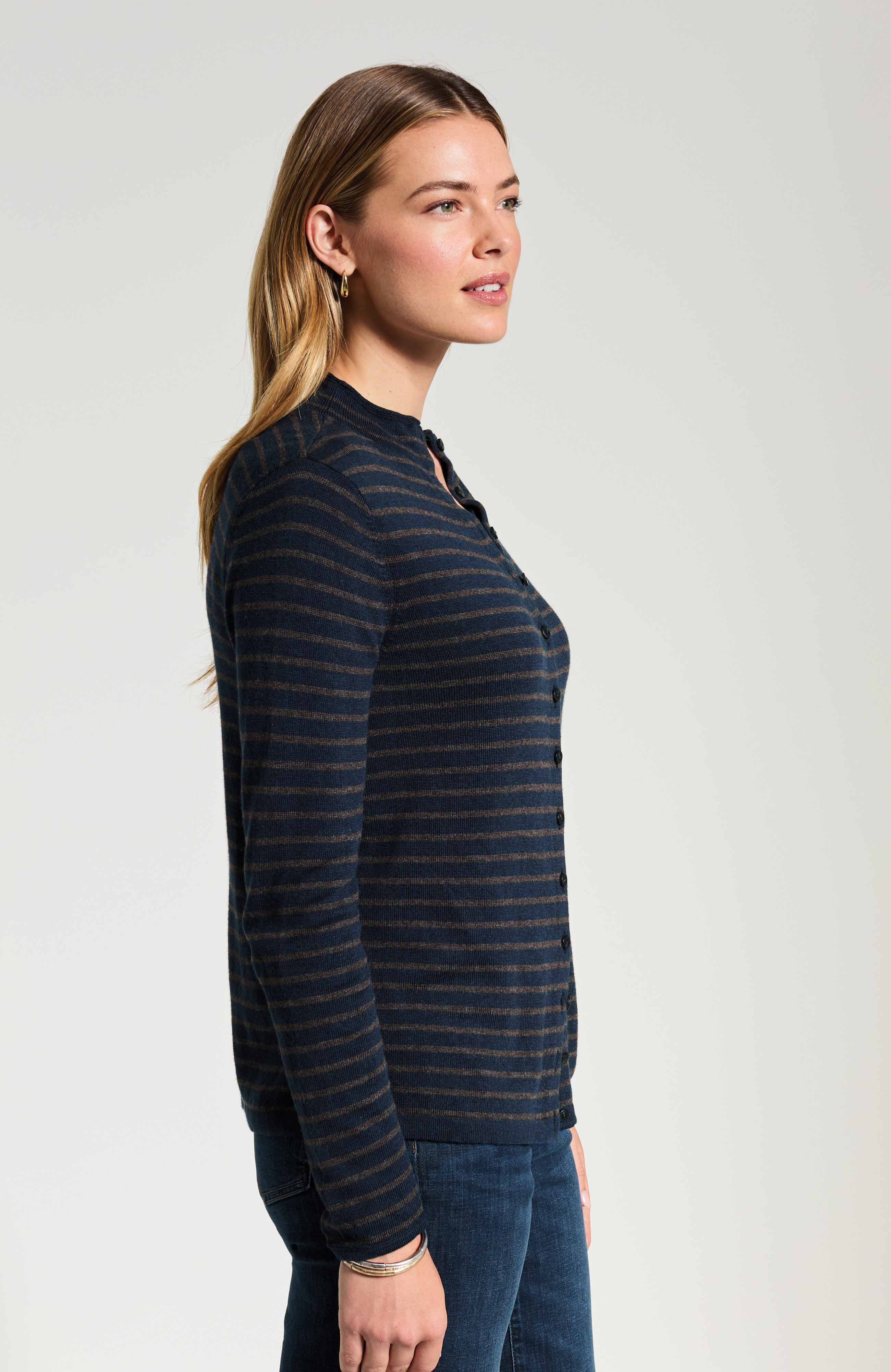 Funnel-Neck Cardi