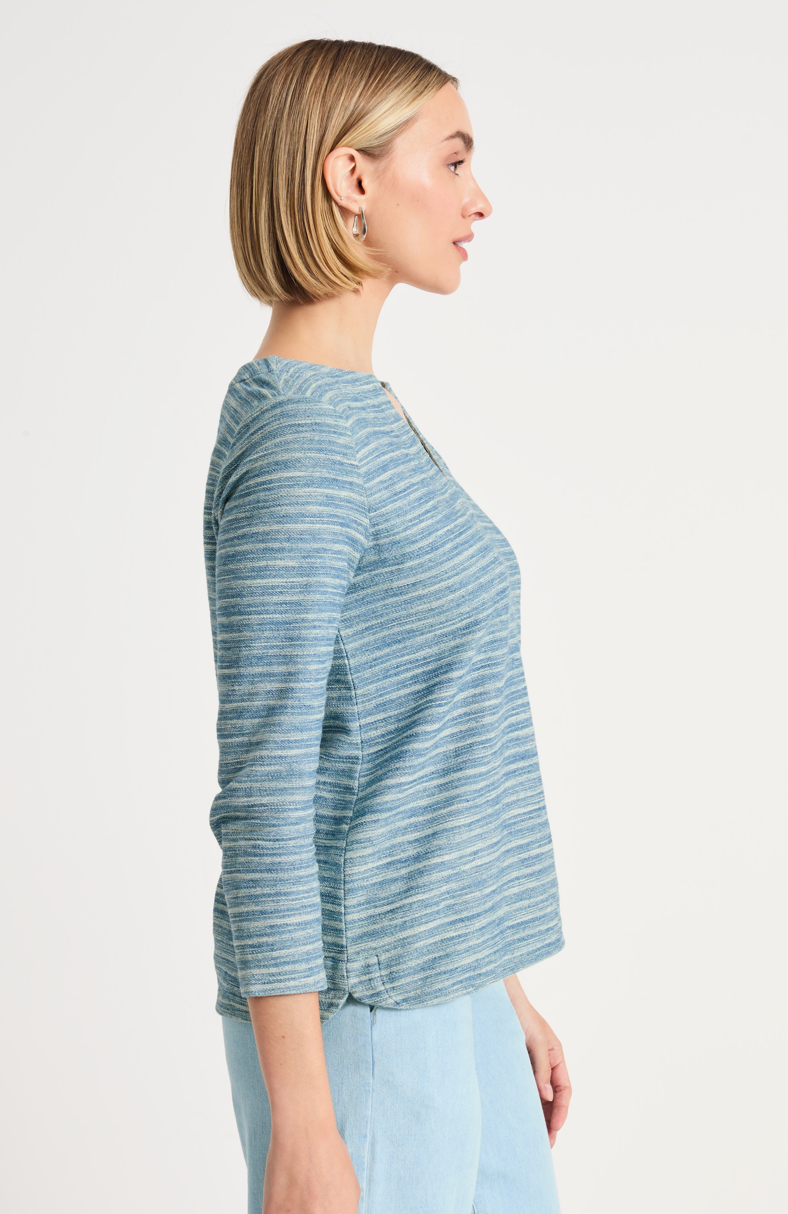 Pure Jill Space-Dyed Knit Top
