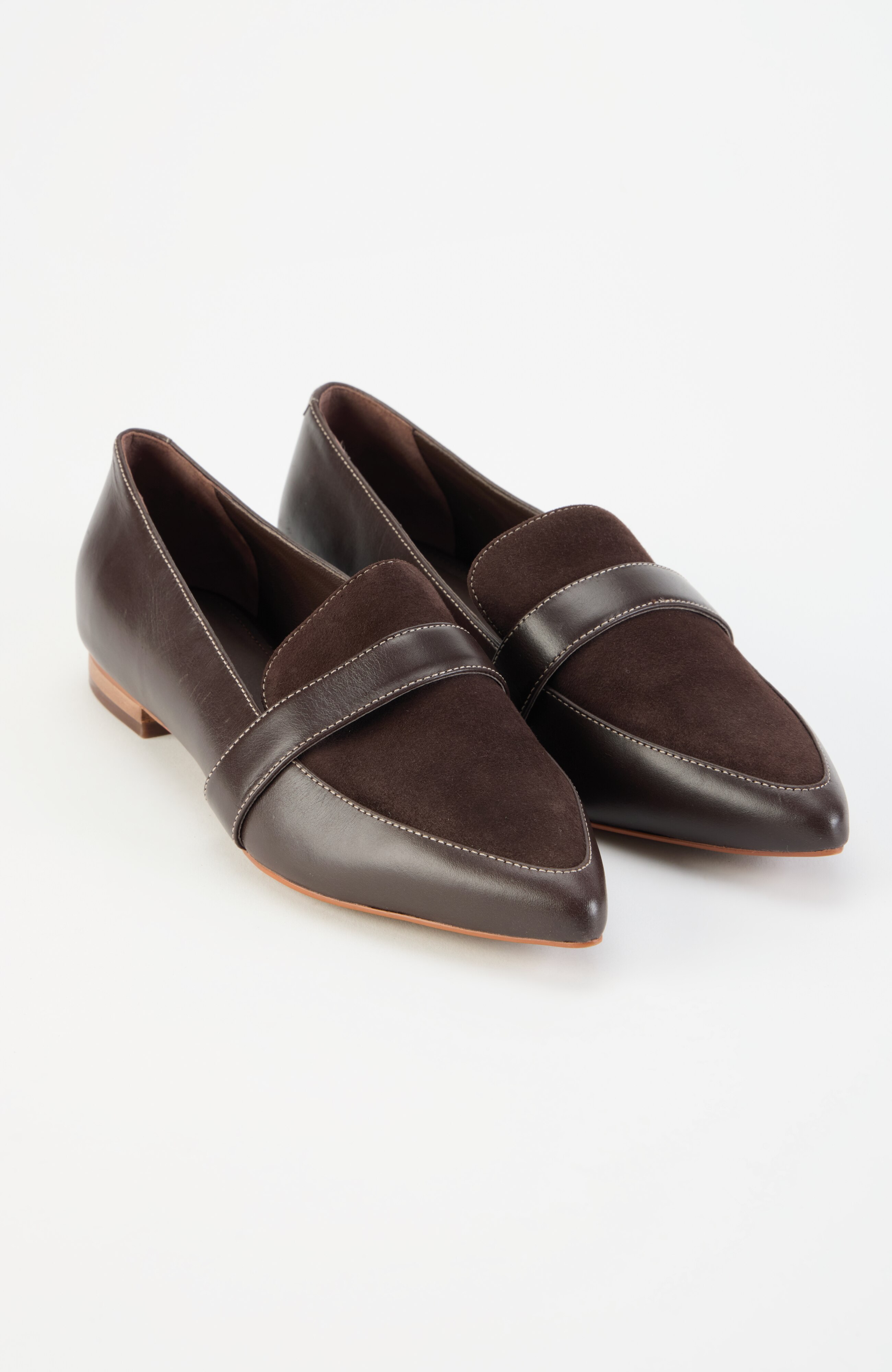 Brielle Suede & Leather Flats