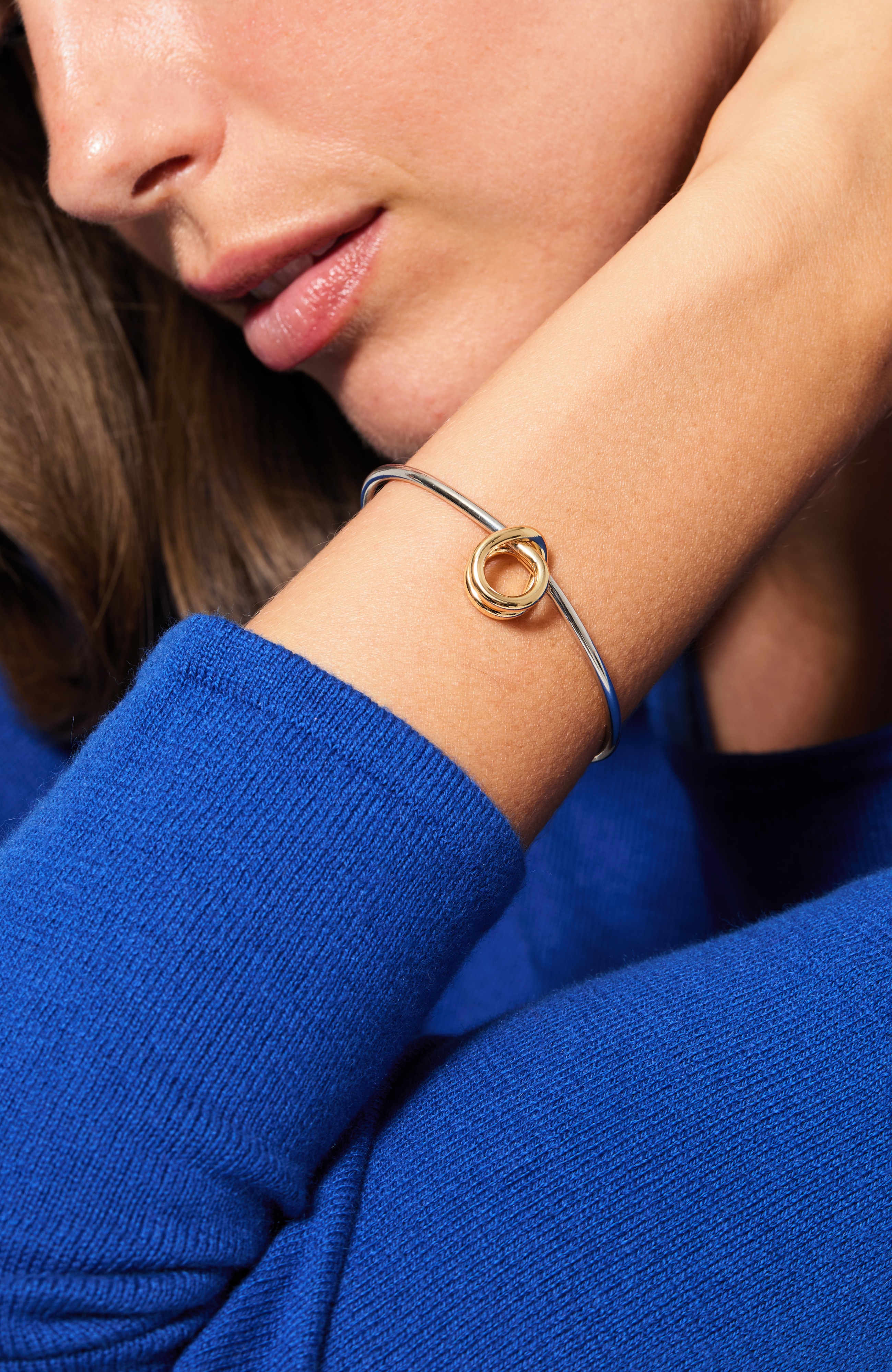 Mixed-Metal Knot Bracelet