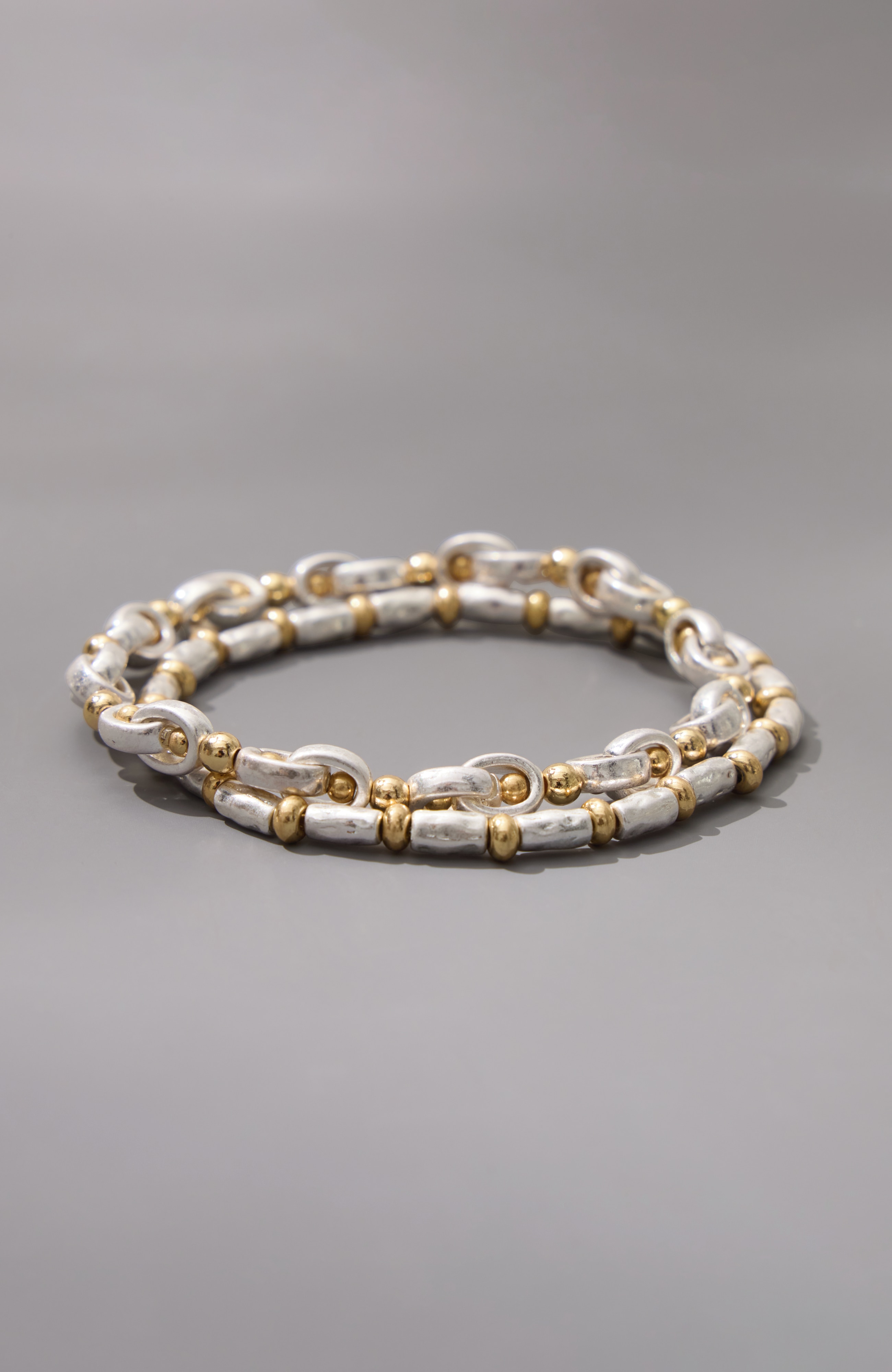 Mixed-Metal Stretch Bracelet Set