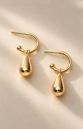 Image for Demi-Fine Teardrop Earrings