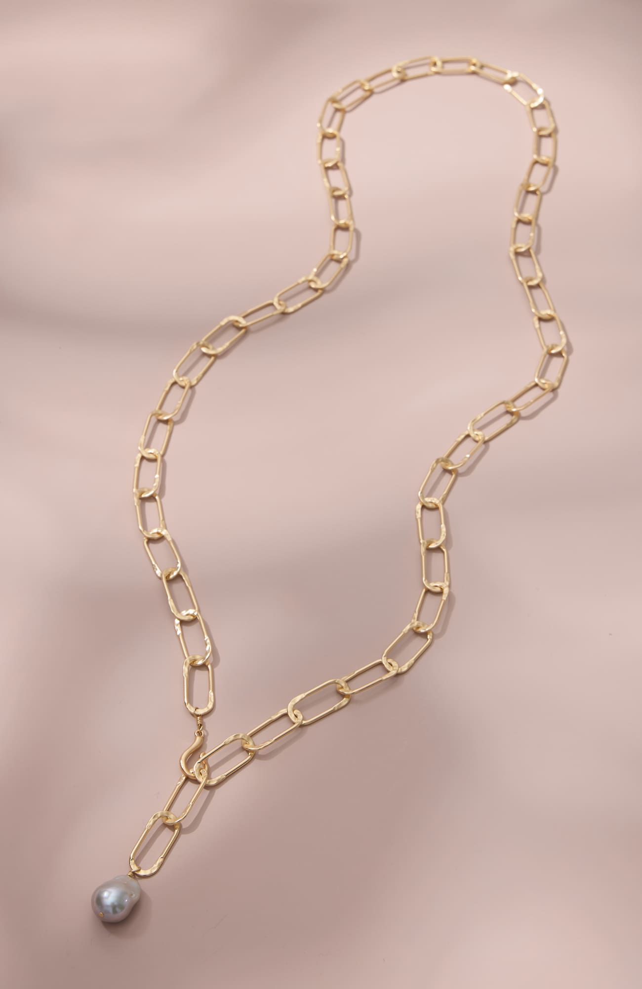 Women's Convertible Cultured Freshwater Pearl Chain Necklace (Goldtone) J. Jill