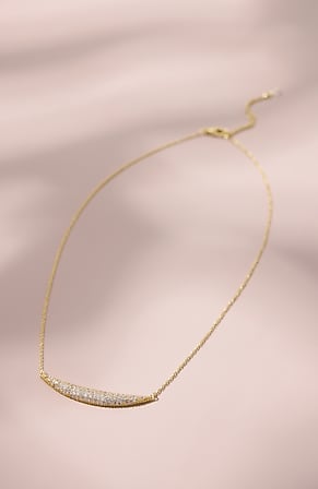 Image for Demi-Fine Pavé Bar Necklace