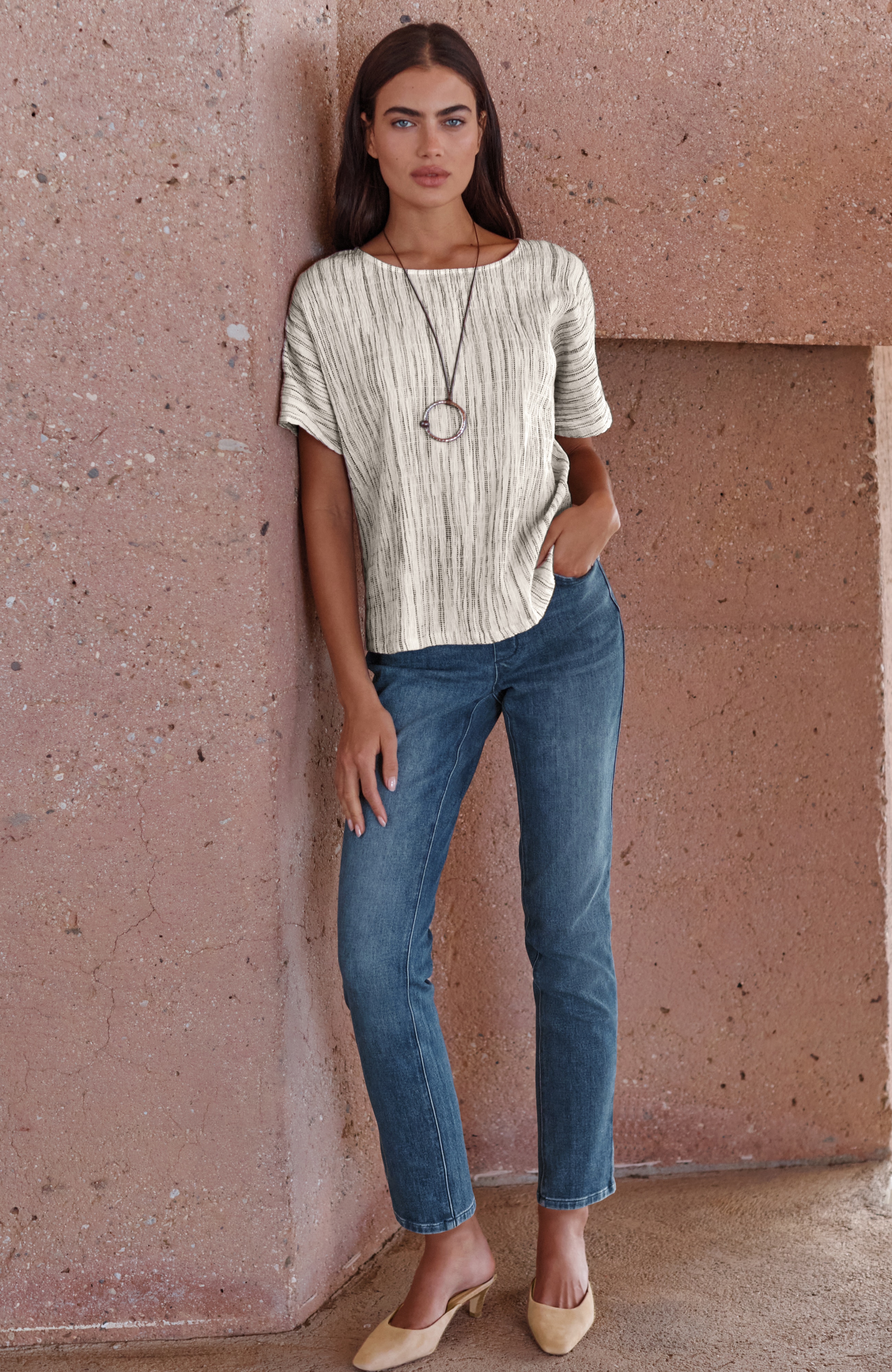 Pure Jill Bi-Stretch Denim 5-Pocket Jean