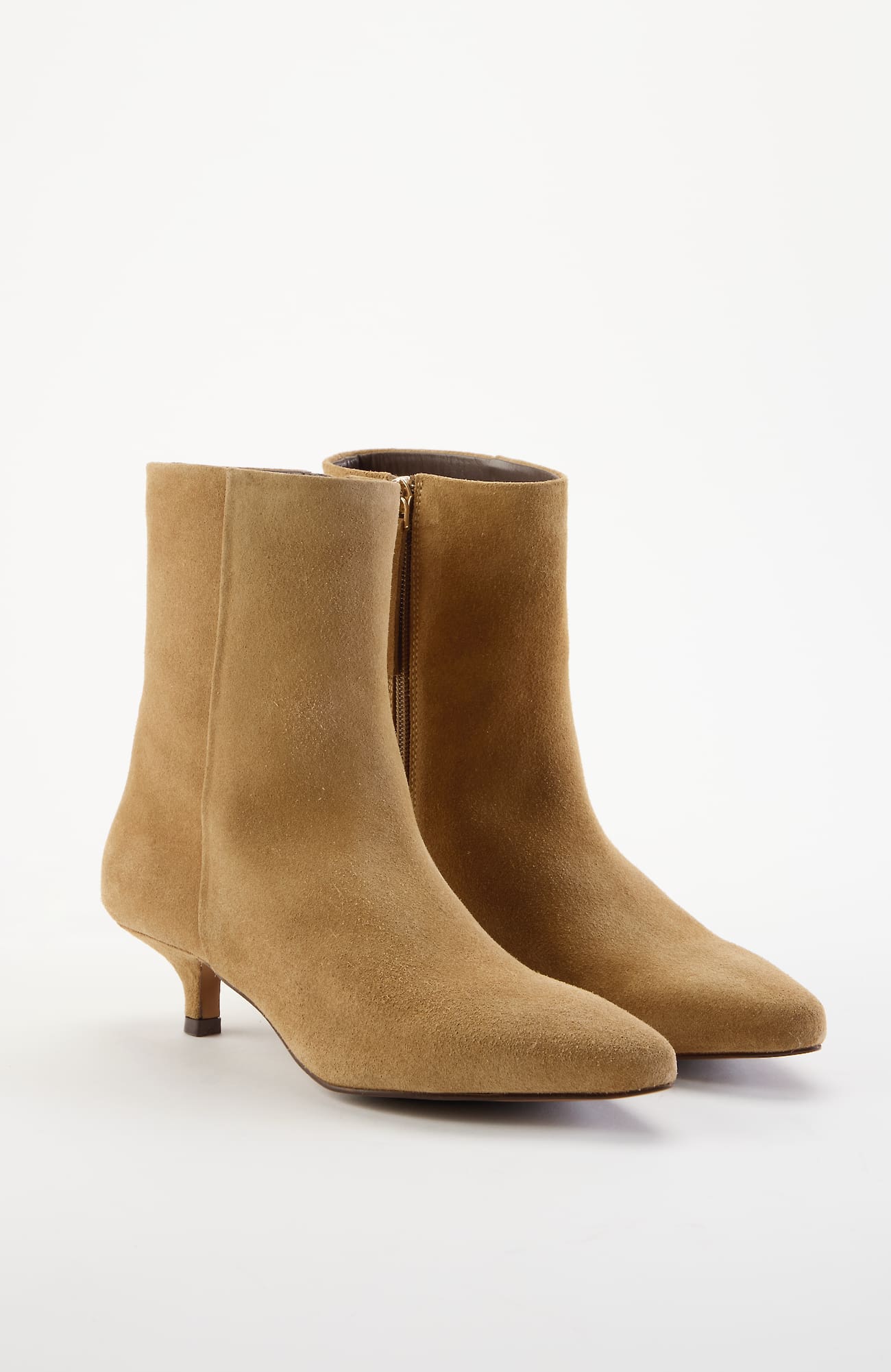 Women's Blaire Kitten-Heel Booties (Brown Sugar) (Size: 8.5) J. Jill