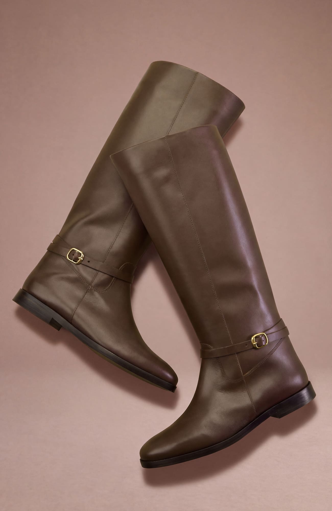 Women's Penny Belted Riding Boots (French Roast) (Size: 9.5) J. Jill