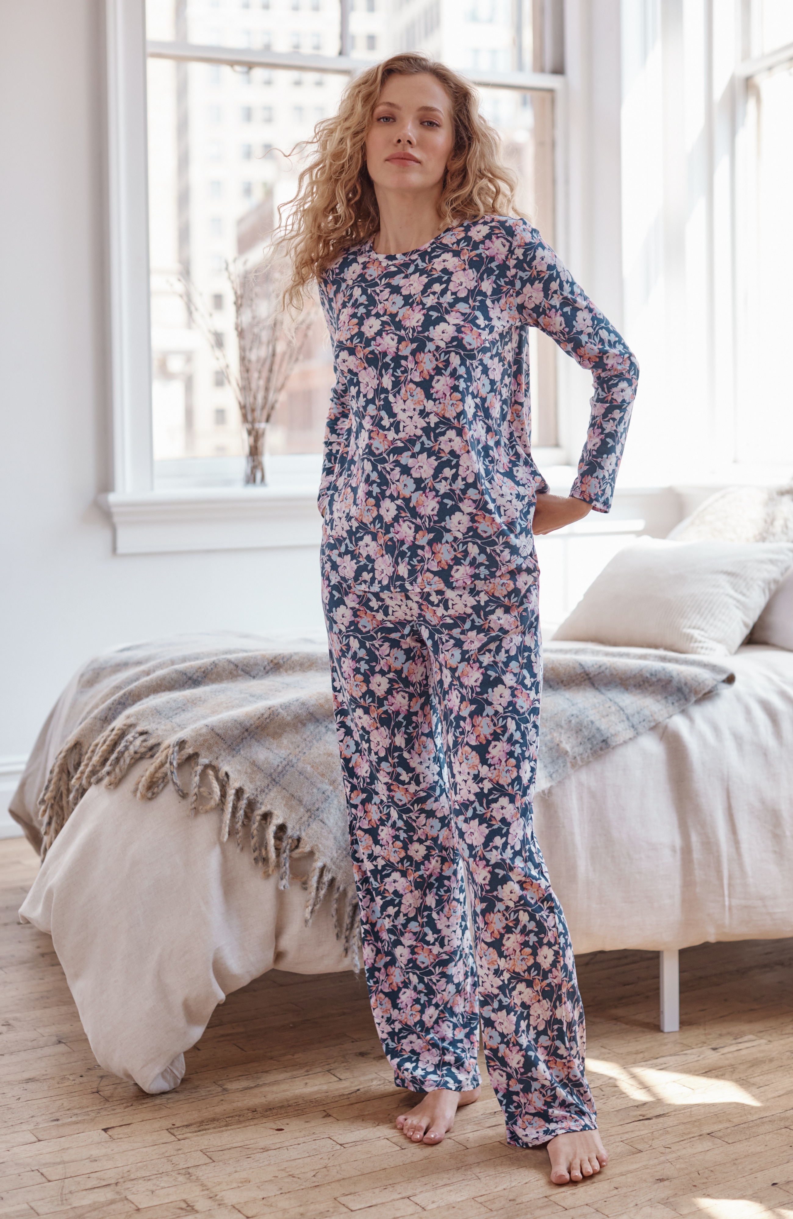 Sleep Ultrasoft Wide-Leg Pajama Pants | J.Jill