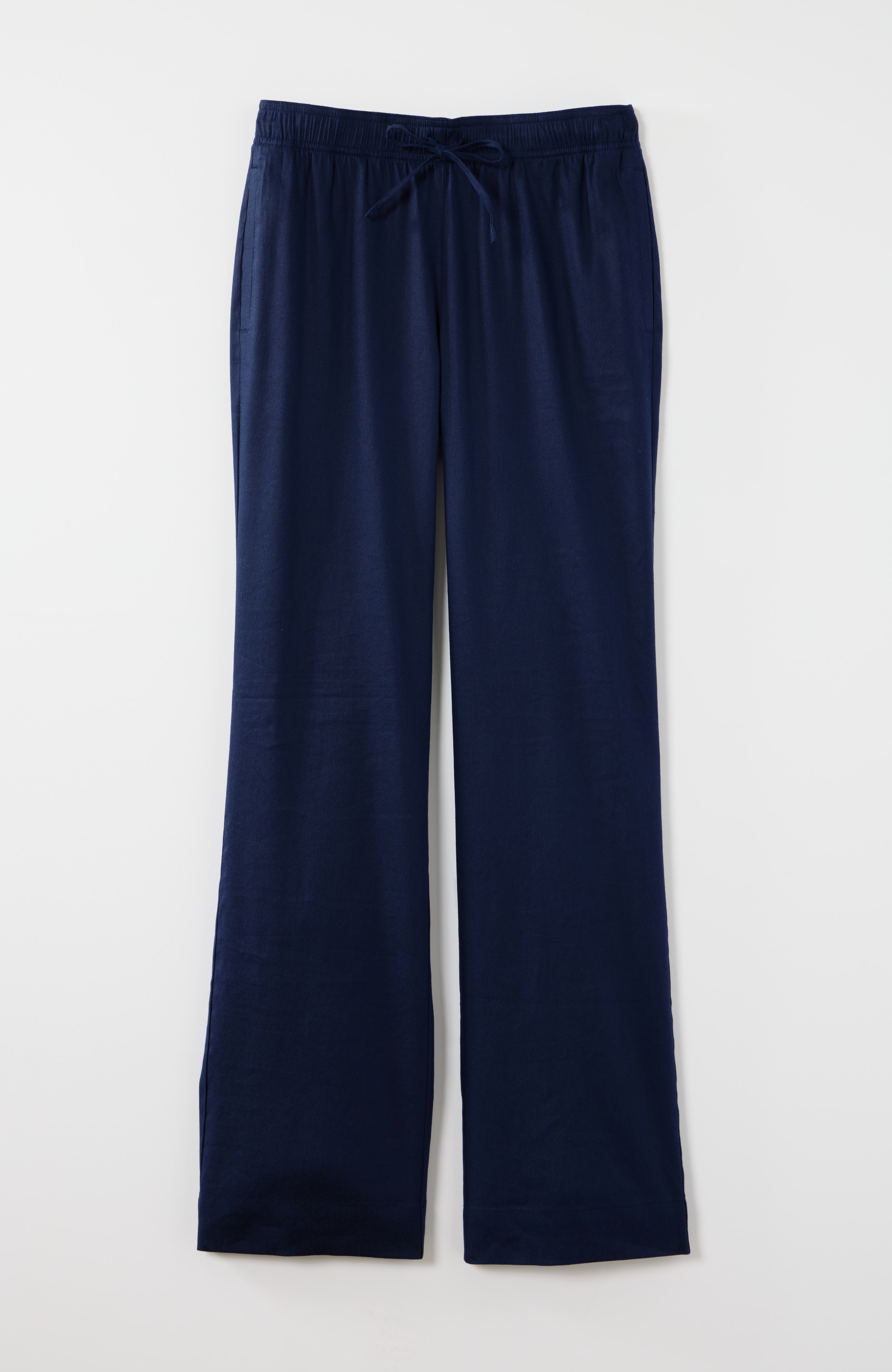 Linen-Stretch Drawstring Pant