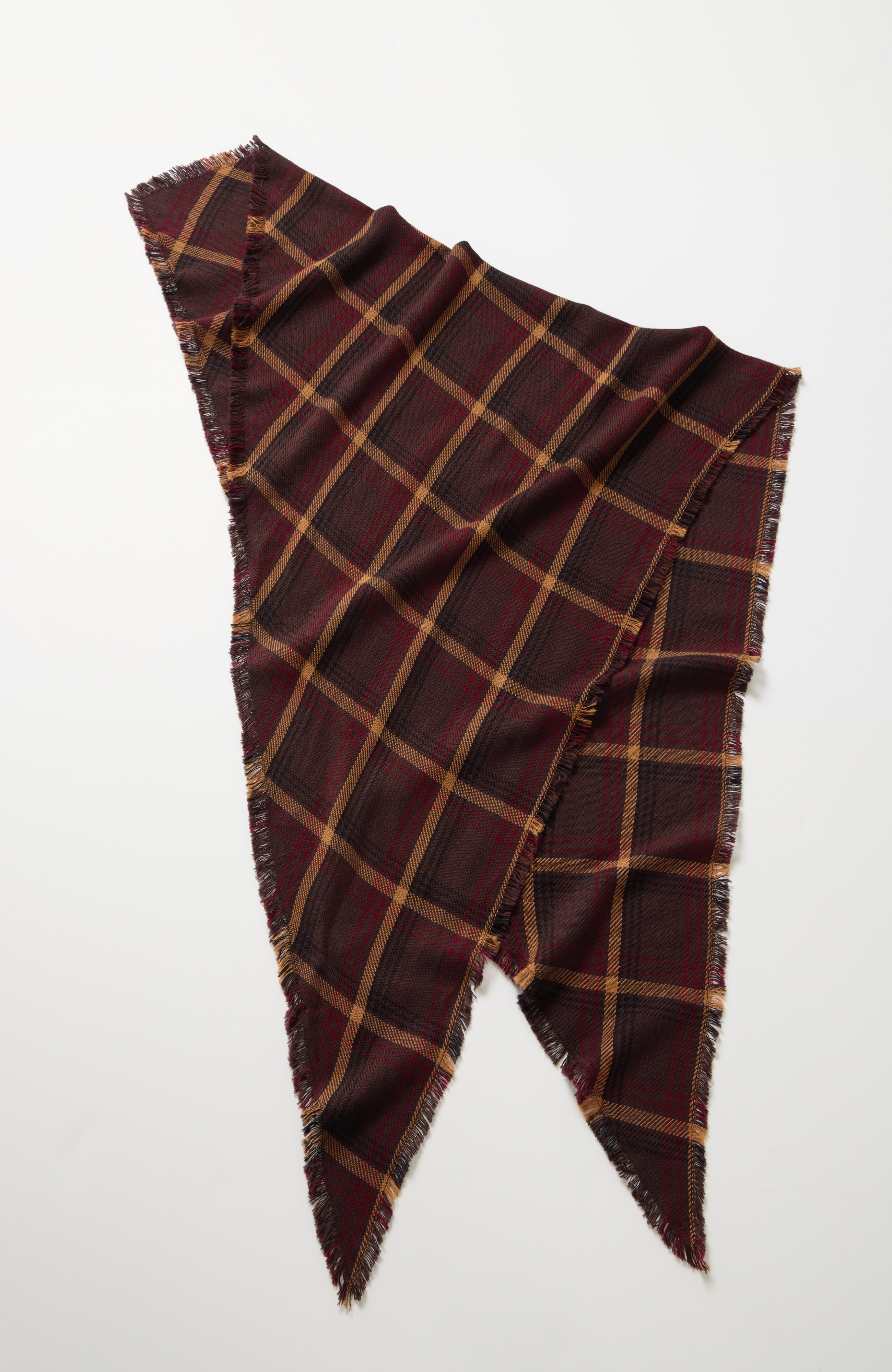 Plaid Triangle Scarf