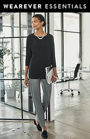 Image for Wearever Smooth-Fit Slim-Leg pants